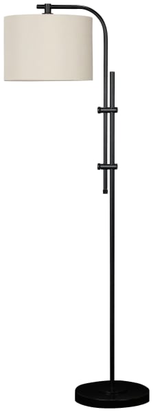 Baronvale - Black - Metal Floor Lamp