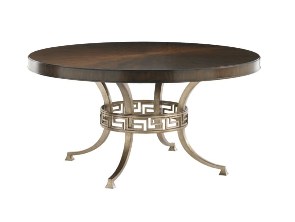Tower Place - Regis Round Dining Table - Dark Brown