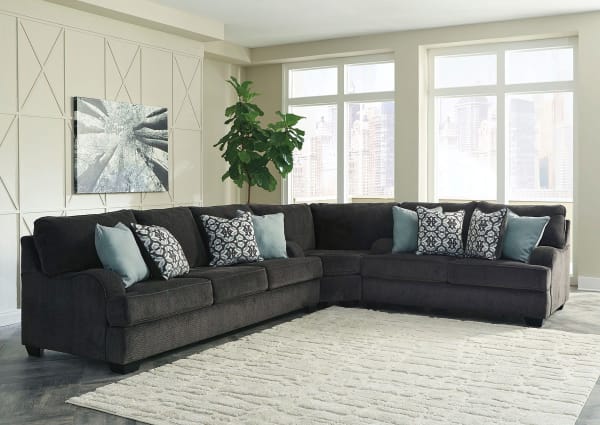 Charenton - Charcoal - Sectional 3 Pc