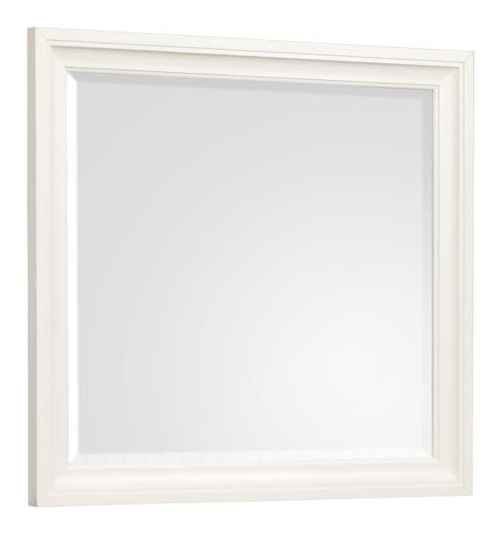 Kingston - Landscape Mirror - Whisper White And Cerused Nutmeg