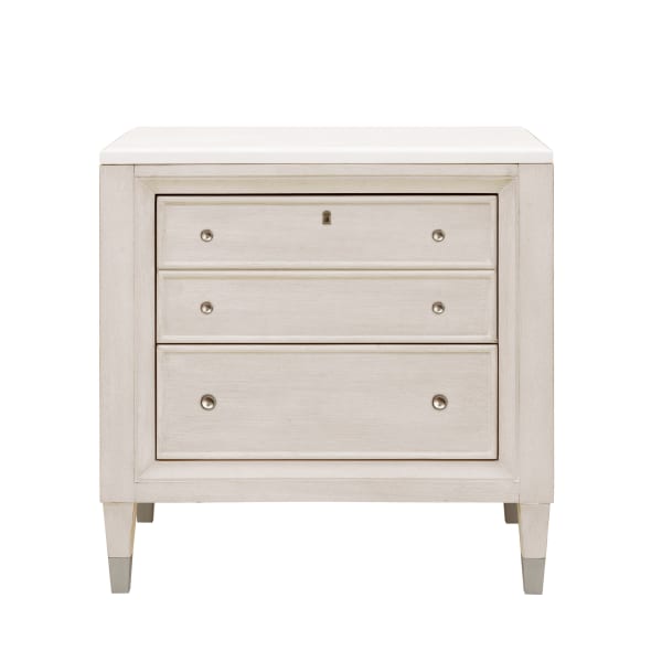 Ashby Place - 2-Drawer Nightstand with USB-C Port - Natural