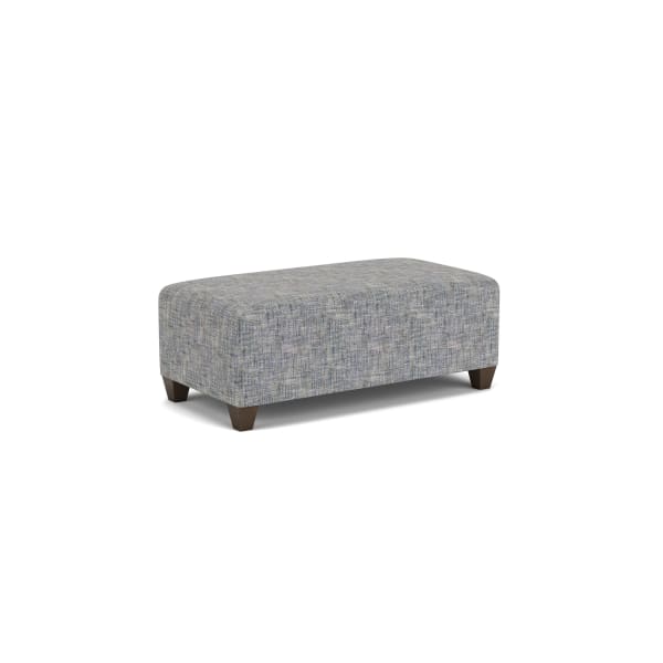 Cascade - Rectangular Cocktail Ottoman - Light Gray