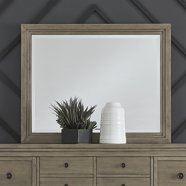 Haven Hills - Landscape Mirror - Camel Beige
