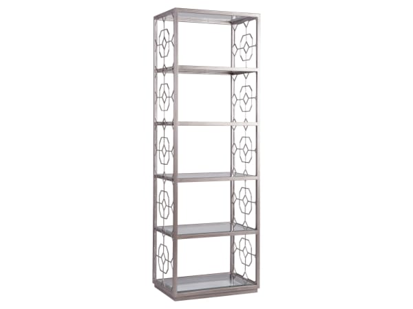Metal Designs - Honeycomb Slim Etagere - Gray