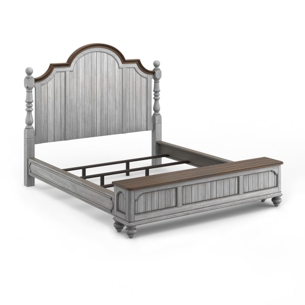 Plymouth - King Storage Bed - Gray