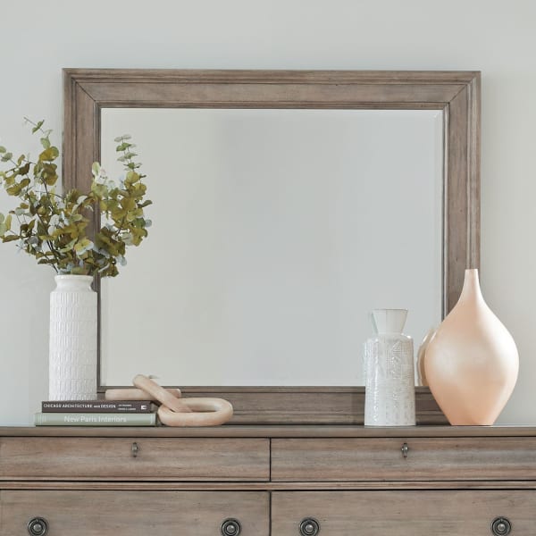Rustic Traditions - Landscape Mirror - Brown