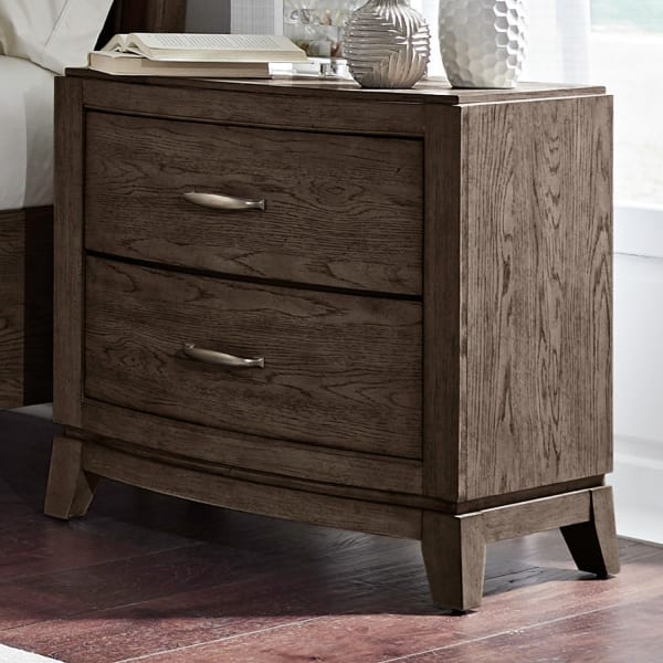 Avalon - Nightstand With Charging Station - Brown