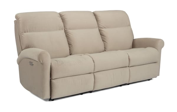 Davis - Power Reclining Sofa With Power Headrests - Beige