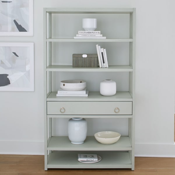 East End - Accent Bookcase - Green Mist