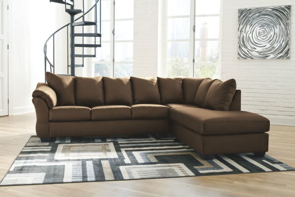 Darcy - Cafe - Left Arm Facing Sofa, Right Arm Facing Corner Chaise Sectional