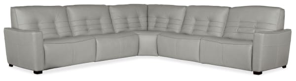Reaux - 5-Piece Power Recline Sectional With Power Recliners