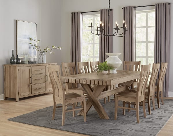 Dovetail - Table - 72.5" - Bleached White