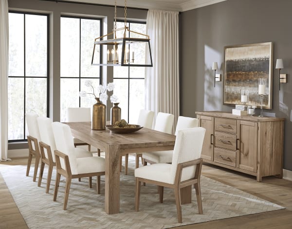 Dovetail - Gathering Table - 100" - Bleached White