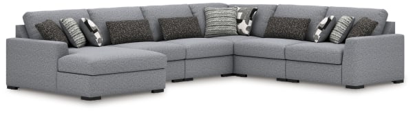 Bealton - Salt and Pepper - 6-Piece Sectional With LAF Corner Chaise