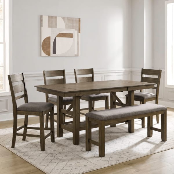 Brook Bay - Optional 6 Piece Gathering Table Set - Sandstone