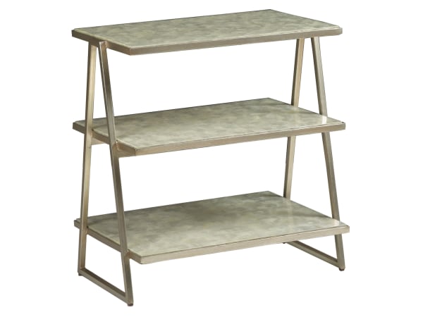 Signature Designs - Cumulus Capiz Triangular Tier Table - Dark Brown