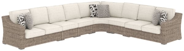 Beachcroft - Beige - 6 Pc. - Sectional Lounge