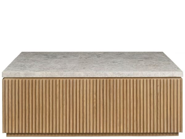 Avaline - Carmen Cocktail Table - Light Brown / Gray