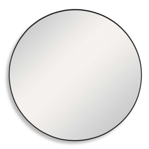 Round Mirror - Satin Black