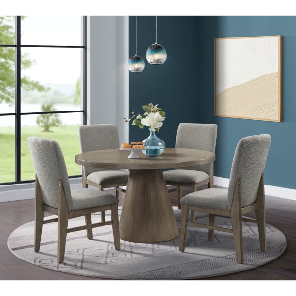Portland - 5 Piece Standard Height Dining Set (Table And Four Chairs) - Gray