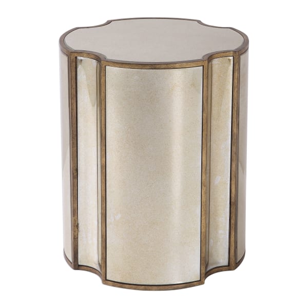 Harlow - Mirrored Accent Table - Gold