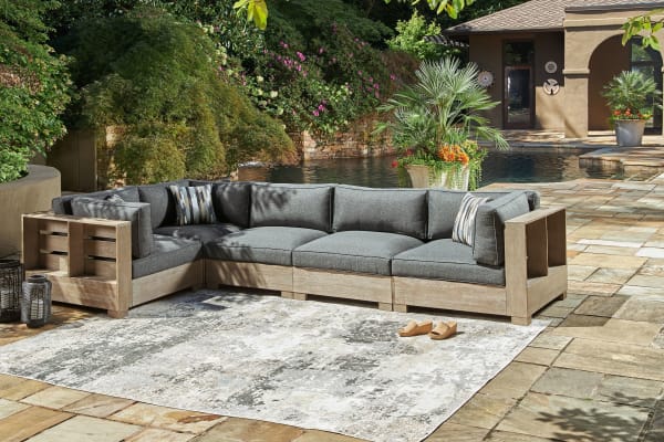 Citrine Park - Brown - 5 Pc. - Sectional Lounge