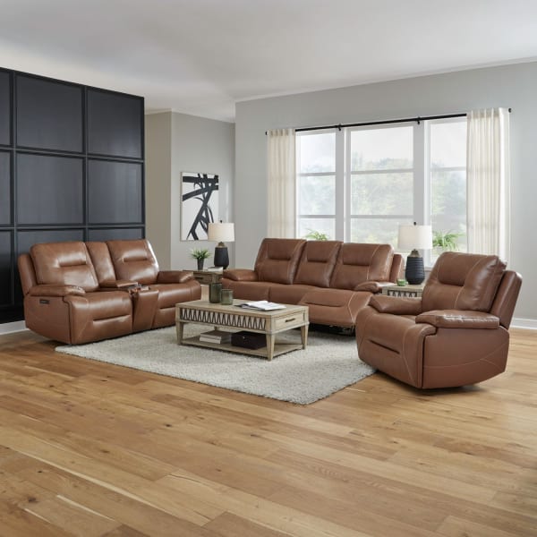 Cameron - Sofa With Loveseat & Recliner - Brown
