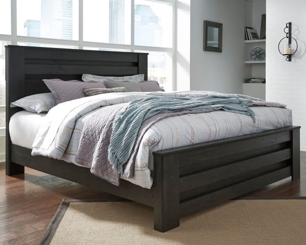 Brinxton - Charcoal - King Panel Bed