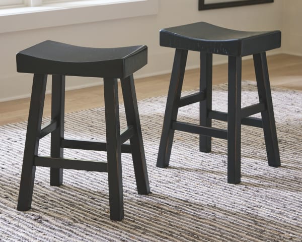 Glosco - Black - Stool (Set of 2)
