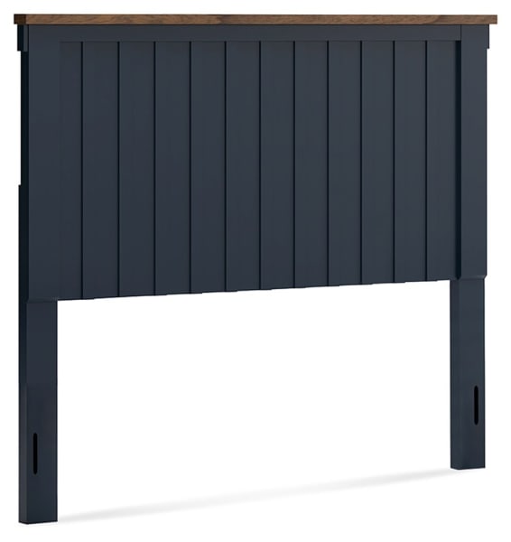 Landocken - Brown / Blue - Full Panel Headboard