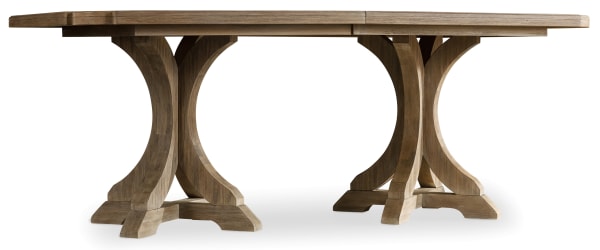 Corsica - Rectangle Pedestal Dining Table With 2-20" Leaves