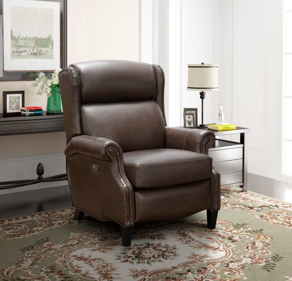 Philadelphia - Power Recliner With Power Recline, Power Headrest, Power Lumbar - Walnut