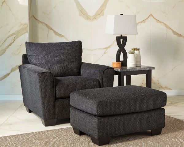Wixon - Slate - 2 Pc. - Chair With Ottoman