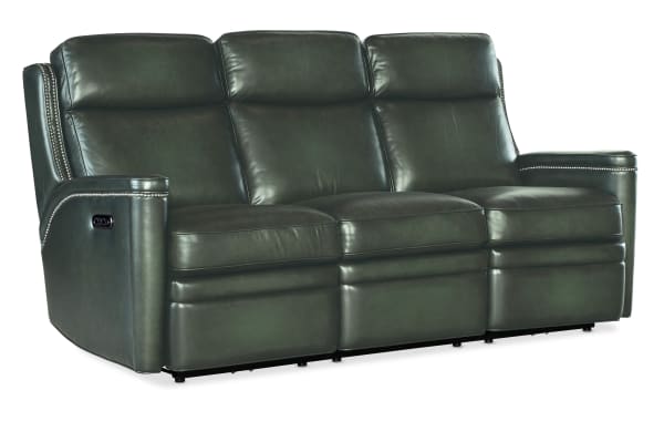 Hamilton - Power Sofa With Power Headrest - Green