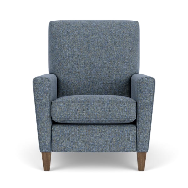 Digby - Fabric High-Leg Recliner - Blue