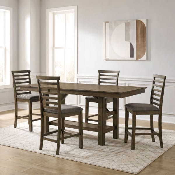 Brook Bay - 5 Piece Gathering Table Set - Sandstone