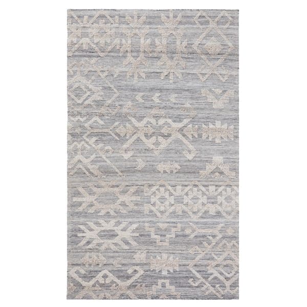 Mirage - 5' x 8' Indoor/Outdoor Tundra Rug - Gray Multi