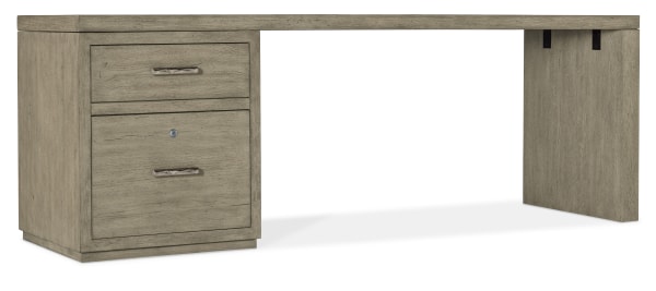 Linville Falls - Desk - 84" Top - Small File And Leg