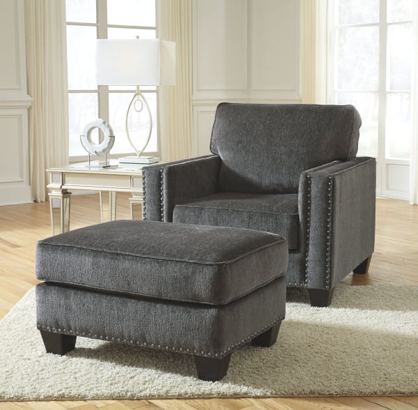 Gavril - Smoke - 2 Pc. - Chair with Ottoman