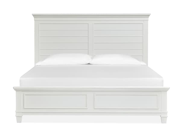 Charleston - Complete Queen Panel Bed - White Dove