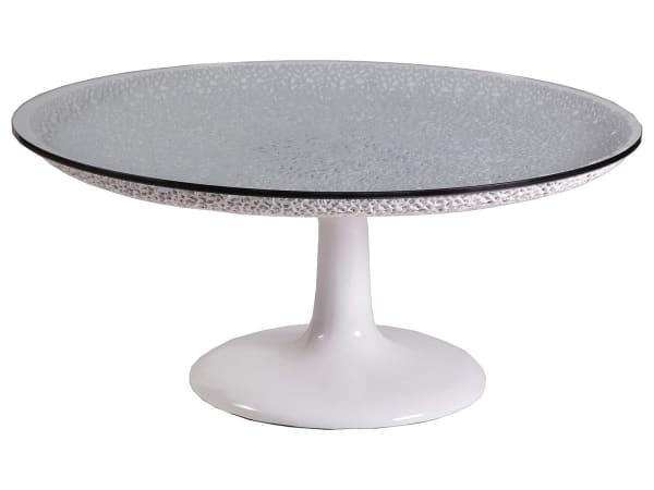 Signature Designs - Seascape Round White Cocktail Table