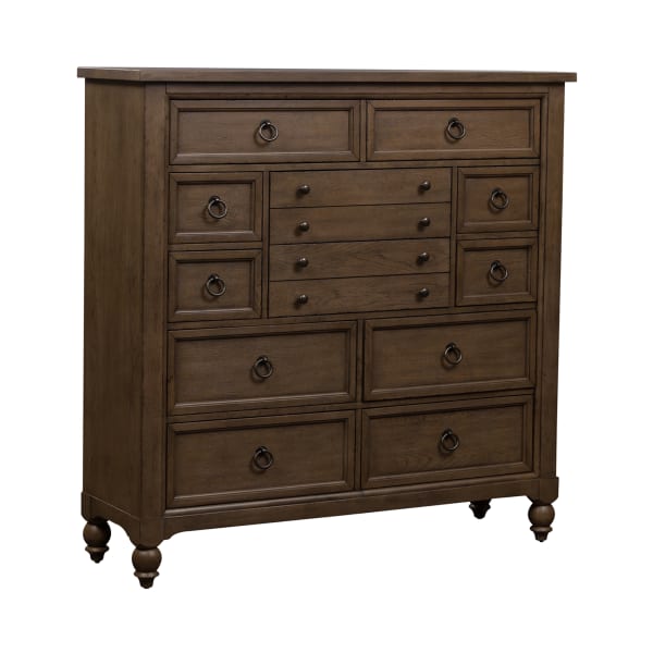 Americana Farmhouse - 12 Drawer Chesser - Dusty Taupe