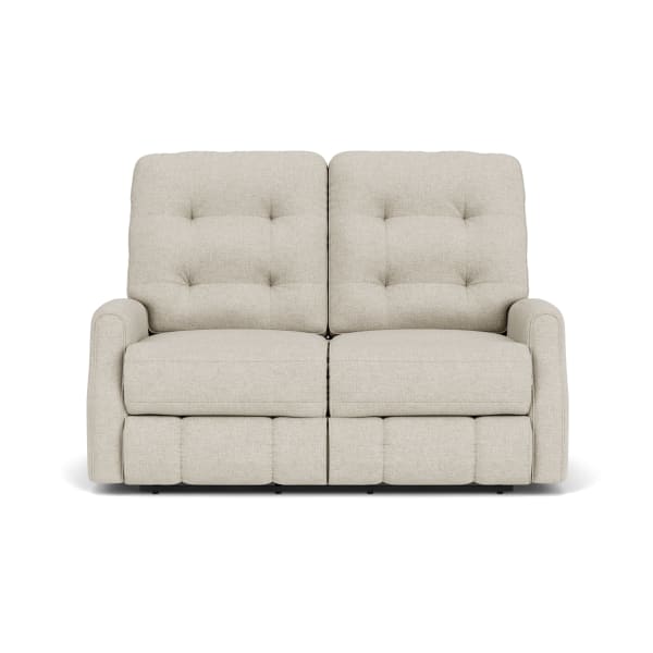 Devon - Fabric Reclining Loveseat - Beige