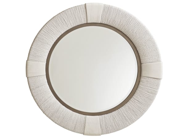 Ocean Breeze - Seacroft Round Mirror - White