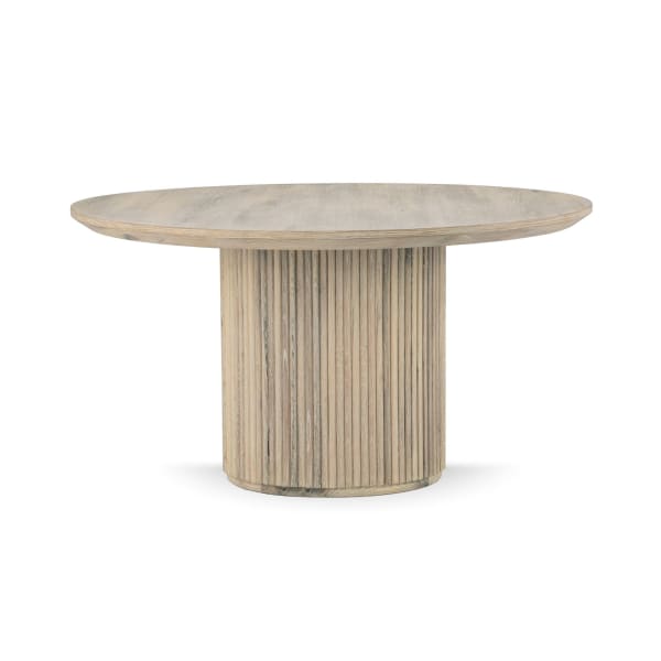 Vander - Wood Round Dining Table - White