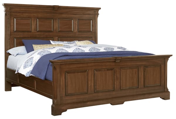 Heritage - King Mansion Bed With Decorative Rails - Amish Cherry