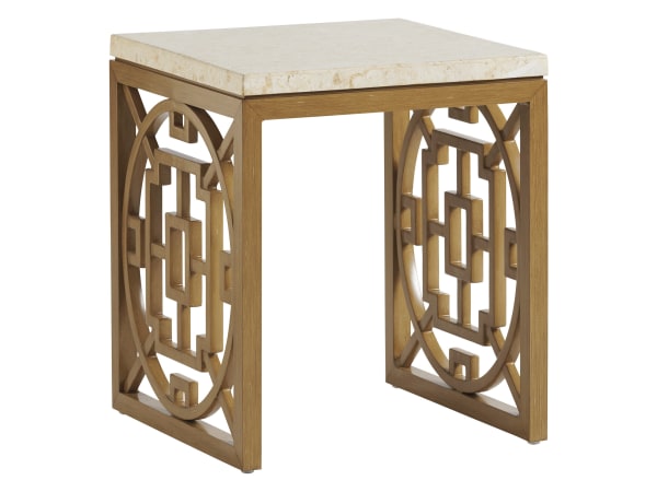 Los Altos Valley View - Square End Table - Light Brown - Wood