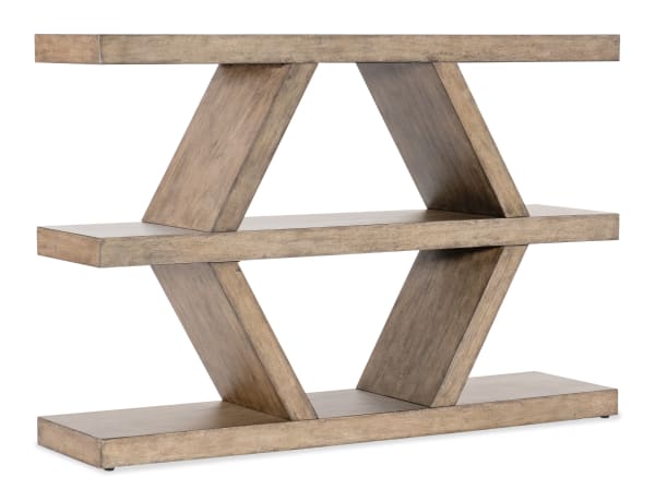 Commerce And Market - Geo Lines Console - Light Brown