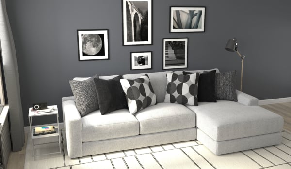 Arlo - 2 Piece Oversized Sofa Chaise (RSF Chaise) - Arctic