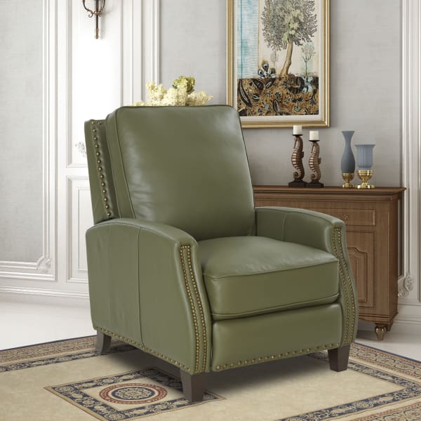 Melrose - Push Thru The Arm Recliner - Chive
